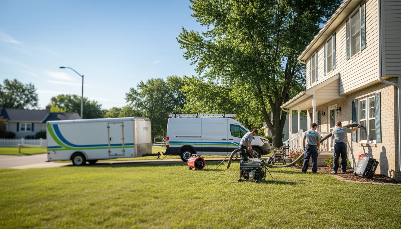 Flooded Basement Restoration And Cleanup With Repair in Middleton, WI near me